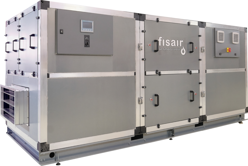 Deshumidificador industrial FISAIR DFA para control de humedad en ambientes críticos