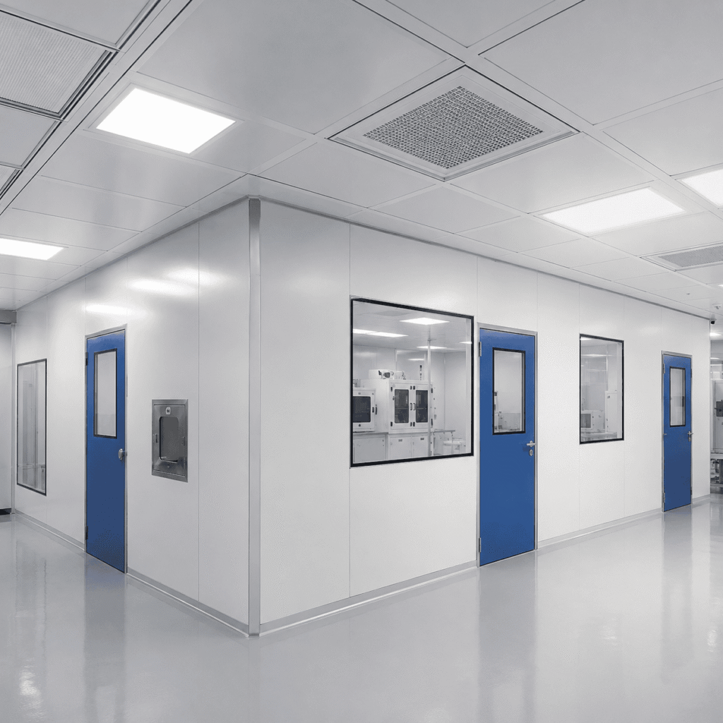 Sistema modular STJH de paneles, plafones y puertas para cleanrooms