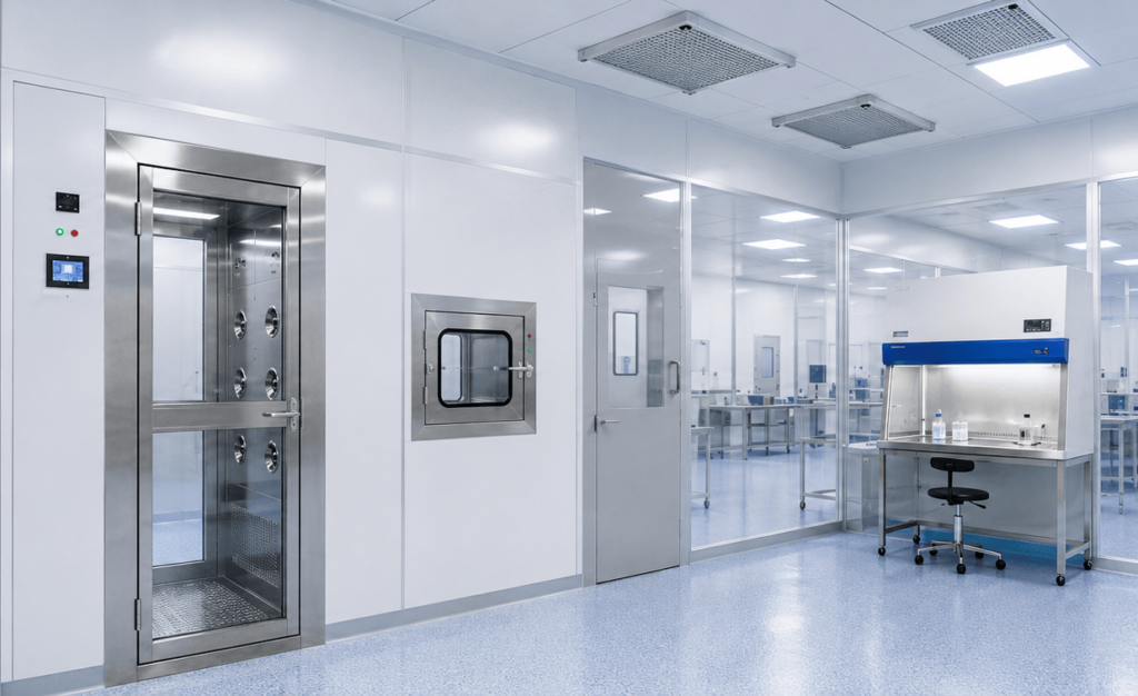 Pass box STJH para transferencia controlada de materiales entre áreas de cleanroom